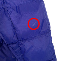 80's L.L.Bean エルエルビーン ナイロンリップストップ グースダウンジャケット ブルー スナップボタン 9U488 Size XL 福生店