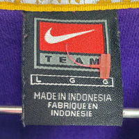 NIKE ナイキ LSU ルイジアナ州立大学 ハーフジップ スウェット パープル sizeL 瑞穂店