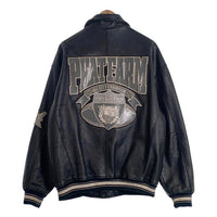 PHAT FARM ファットファーム オールレザー スタジャン ワッペン 刺繡 ブラック Size XL 福生店