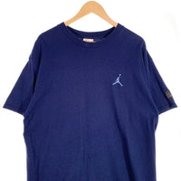 90's NIKE ナイキ ワンポイントジャンプマン刺繡 Tシャツ ジョーダン ネイビー USA製 Size L 福生店