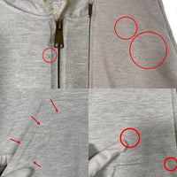 90-00's Carhartt カーハート ジップアップ スウェットパーカー 裏サーマル グレー K129 ASH メキシコ製 Size XL-R 福生店