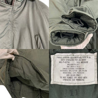 80's U.S.AIR FORCE 米空軍 N-3B ミリタリー フライトジャケット オリーブ 8415-00-376-1672 LANCER 81年会計 Size M 福生店