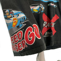 90`s SPEED RACER スピードレーサー プリントTシャツ ブラック マッハGOGOGO anvil USA製 Size L 福生店