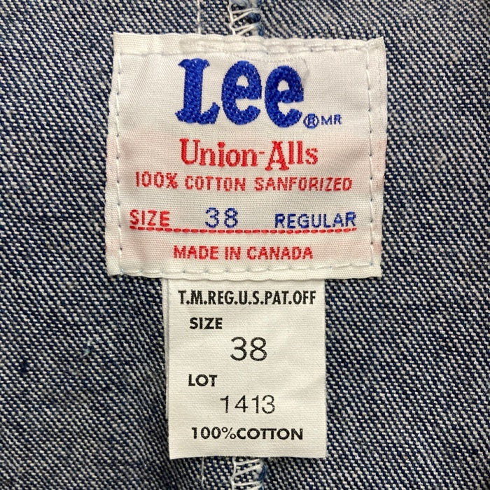Lee リー 1413 Union-Alls カナダ製 オーバーオール インディゴ