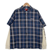 SUPREME シュプリーム 21AW Thermal Work Shirt サーマルスリーブ ワークシャツ ブルー Size XL 福生店