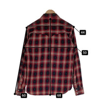 THE FLAT HEAD フラットヘッド 長袖 オンブレチェック ウエスタンシャツ ネイティブ柄 レッド CW-44W Size 38 福生店