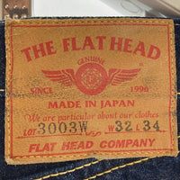 THE FLAT HEAD フラットヘッド 3003W ワイドストレート 大戦モデル デニムパンツ インディゴ size32 瑞穂店