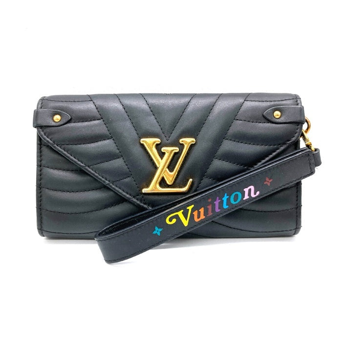 LOUIS VUITTON ルイヴィトン M63298 ニューウェーブ ロングウォレット 長財布 ブラック 瑞穂店