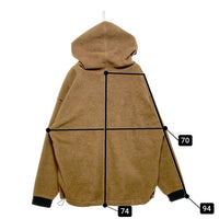 CAL O LINE キャルオーライン CL222-056 ハーフジップフリース パーカー ブラウン sizeXL 瑞穂店