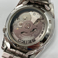 SEIKO5 セイコー デイデイト AUTOMATIC 21JEWELS 裏スケ 7S26-01VO 腕時計 シルバー 瑞穂店