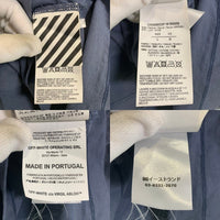 OFF-WHITE オフホワイト 19AW Hardcore Caravaggio Double Tee Hood ハードコア カラヴァッジョ レイヤードパーカー ダークグレー OMAB033F19185009 Size L 福生店