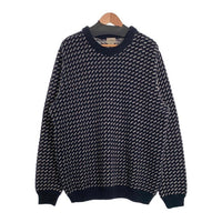 L.L.Bean エルエルビーン バーズアイ ウールニットセーター ネイビー ノルウェー製 Size XL 福生店