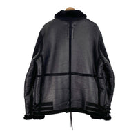 NEIGHBORHOOD ネイバーフッド 19AW B-3 M-JKT フライトジャケット リアルムートン 羊革 ブラック 192SZNH-JKM01 Size XL 福生店