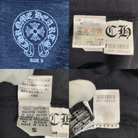 Chrome Hearts クロムハーツ コットン ポロシャツ ブラック クロスボールボタン Size S 福生店