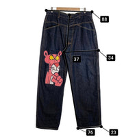 00's Marithé François Girbaud マリテフランソワジルボー バギーデニムパンツ インディゴ ピンクパンサープリント Size 36 福生店