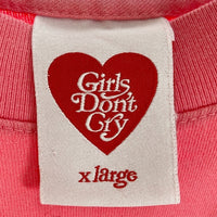 Girls Don't Cry ガールズドントクライ ロゴプリント Tシャツ ピンク SizeXL 瑞穂店