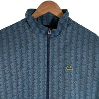 LACOSTE ラコステ モノグラムジャガード 撥水ジャケット ナイロンジャケット ライトブルー BH2588 Size US M 福生店