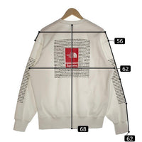 SUPREME シュプリーム 24SS THE NORTH FACE ノースフェイス TNF Crewneck クルーネックスウェットトレーナー ホワイト NT02411I Size M 福生店