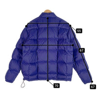 80's L.L.Bean エルエルビーン ナイロンリップストップ グースダウンジャケット ブルー スナップボタン 9U488 Size XL 福生店