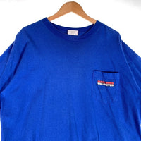 90's Marlboro マルボロ コヨーテバックプリント ポケットTシャツ ブルー USA製 American Born Size XL 福生店