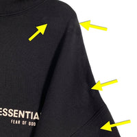 ESSENTIALS エッセンシャルズ バックフォトプリント プルオーバースウェットパーカー ブラック Size L 福生店