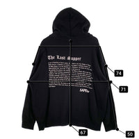 SAPEur サプール The Last Supper プルオーバースウェットパーカー ブラック 最後の晩餐 Size L 福生店