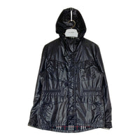BURBERRY BLACK LABEL バーバリーブラックレーベル BMP13-701-09 裏地ノバチェック フード付きジャケット ブラック sizeM 瑞穂店