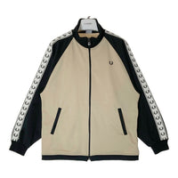 FRED PERRY フレッドペリー サイドストライプ カラー切替 トラックジャケット ベージュ×ブラック sizeS 瑞穂店