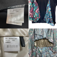 OSMOSIS オズモーシス プリント切替Tシャツ&スカート 593006-127T 593006-128S ブラック sizeONE 瑞穂店