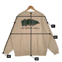 MFC STORE エムエフシーストア MFC$ FLAG22 OVERSIZE CREWNECK クルーネックスウェットトレーナー サンドベージュ Size L 福生店