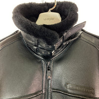 AVIREX アヴィレックス 6181072 MOUTON BOMMER JACKET B-3 ブラック size2XL 瑞穂店
