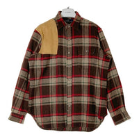 Polo Ralph Lauren ポロラルフローレン USA製 シャツジャケット ガンパッチ エルボーパッチ ブラウン sizeM 瑞穂店