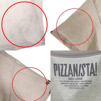PIZZANISTA! ピザ二スタ 半袖 Tシャツ ホワイト Size L 福生店