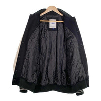 LFYT エルエフワイティー WORLD CHAMPS 2021 LF LOGO STADIUM JACKET スタジアムジャケット ブラック ウール レザ- Size XL 福生店