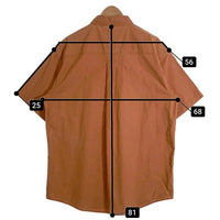 L.L.Bean エルエルビーン コットン ショートスリーブ ワークシャツ オレンジ O PD71 Size L-R 福生店