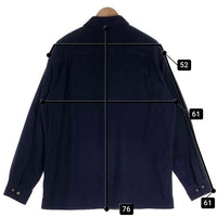 ST.JOHN’S BAY セントジョンズベイ フランネルシャツ プレーン ネイビー Size M 福生店