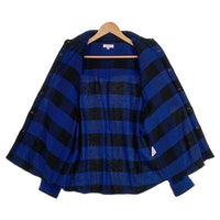 B&Y UNITED ARROWS ユナイテッドアローズ ブロックチェック ウエスタンシャツ ブルー 1226-173-0045 厚手 Size M 福生店