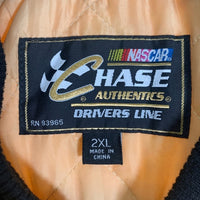 CHASE AUTHENTICS チェイス NASCAR M&M's レーシングジャケット イエロー ブラウン ワッペン リブ Size 2XL 福生店