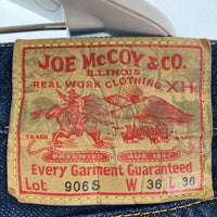 The REAL McCOY’S リアルマッコイズ JOE McCOY 906S ジョーマッコイ タイトストレート デニムパンツ インディゴ size36 瑞穂店