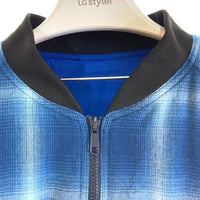 X-LARGE エクストララージ 101214021009 21AW REVERSIBLE QUILTED BOMBER JACKET リバーシブル キルティング ボンバージャケット ブルー sizeXL 瑞穂店