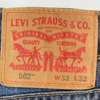 Levi's リーバイス 29507-1257 502 テーパード ストレッチ クール デニムパンツ インディゴ sizeW32 瑞穂店