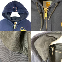 Carhartt カーハート J130 MDT メキシコ製 アクティブジャケット 企業ロゴ ネイビー sizeL 瑞穂店
