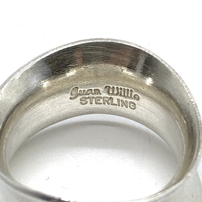 NAVAJO ナバホ族 Juan Willie スターリングシルバー デザインリング