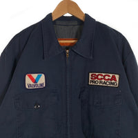 80's RED KAP レッドキャップ 企業パッチ ワークジャケット ネイビー USA製 Size XL 福生店