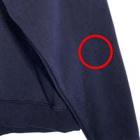 KITH キス プルオーバースウェットパーカー ワンポイント刺繡ロゴ ネイビー Size M 福生店