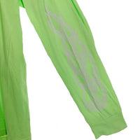 Chrome Hearts クロムハーツ POCKET L/S TEE ポケット ロングスリーブTシャツ フレイムプリント ライムグリーン Size XL 福生店