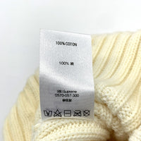 SUPREME シュプリーム 18SS Overdyed Ribbed Beanie オーバーダイ リブドビーニー ホワイト コットン 福生店