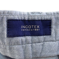 INCOTEX インコテックス コットンリネン チノパンツ ポルトガル製 ブルー size52 瑞穂店
