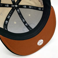 NEWERA ニューエラ THE CAPS ザ キャップス 蓄光 WILD TERROR Chicago Cubs シカゴ カブス 59FIFTY ベースボールキャップ ベージュ ブラウン Size 7 1/2 (59.6cm) 福生店