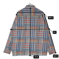 HECTIC ヘクティク AW04 チェック 長袖ネルシャツ ブルー sizeXL 瑞穂店